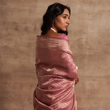 'Jhilmil Sitara' Piyazi Kadhua Benarasi Handloom Sari
