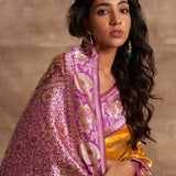 'Chanchal Chitwan' Pitambari Kadiyal Benarasi Handloom Sari