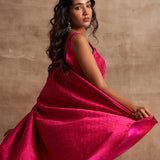 'Husna Rani' Tanchoi Benarasi Handloom Sari