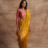 'Sunehari Potli' Tissue Benarasi Handloom Sari