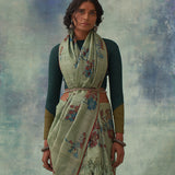 'Rasmanjari' Kalamkari Pure Tussar Silk Sari