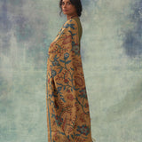 'Moti' Kalamkari with Zari Pure Banarasi Silk Sari