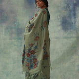'Rasmanjari' Kalamkari Pure Tussar Silk Sari