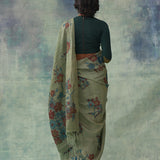 'Rasmanjari' Kalamkari Pure Tussar Silk Sari