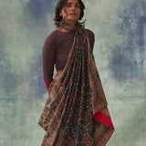 'Chandan' Kalamkari Pure Tussar Silk Sari