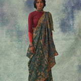 'Shankhini' Kalamkari Pure Tussar Silk Sari