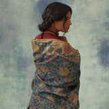'Shankhini' Kalamkari Pure Tussar Silk Sari