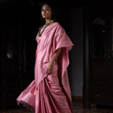 'Gulabi Anchal' Gulabi Geometric Benarasi Handloom Sari