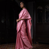 'Gulabi Anchal' Gulabi Geometric Benarasi Handloom Sari