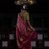 'Roop Raj' Rani Jaal Benarasi Handloom Sari