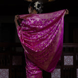 Surkh Surur' Rani Jaal Benarasi Handloom Sari