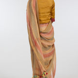'BHANU' Linen Handloom Sari
