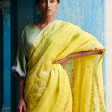 Alpa Jamdani Linen Handloom Sari