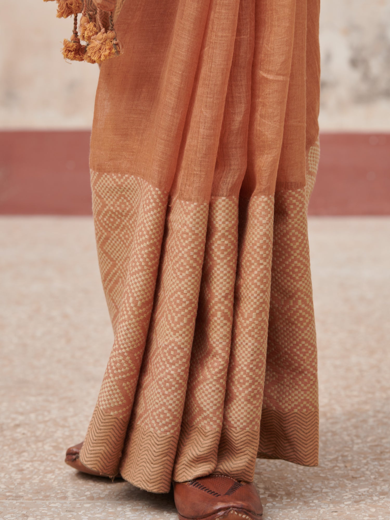 Anu Linen Handloom Sari