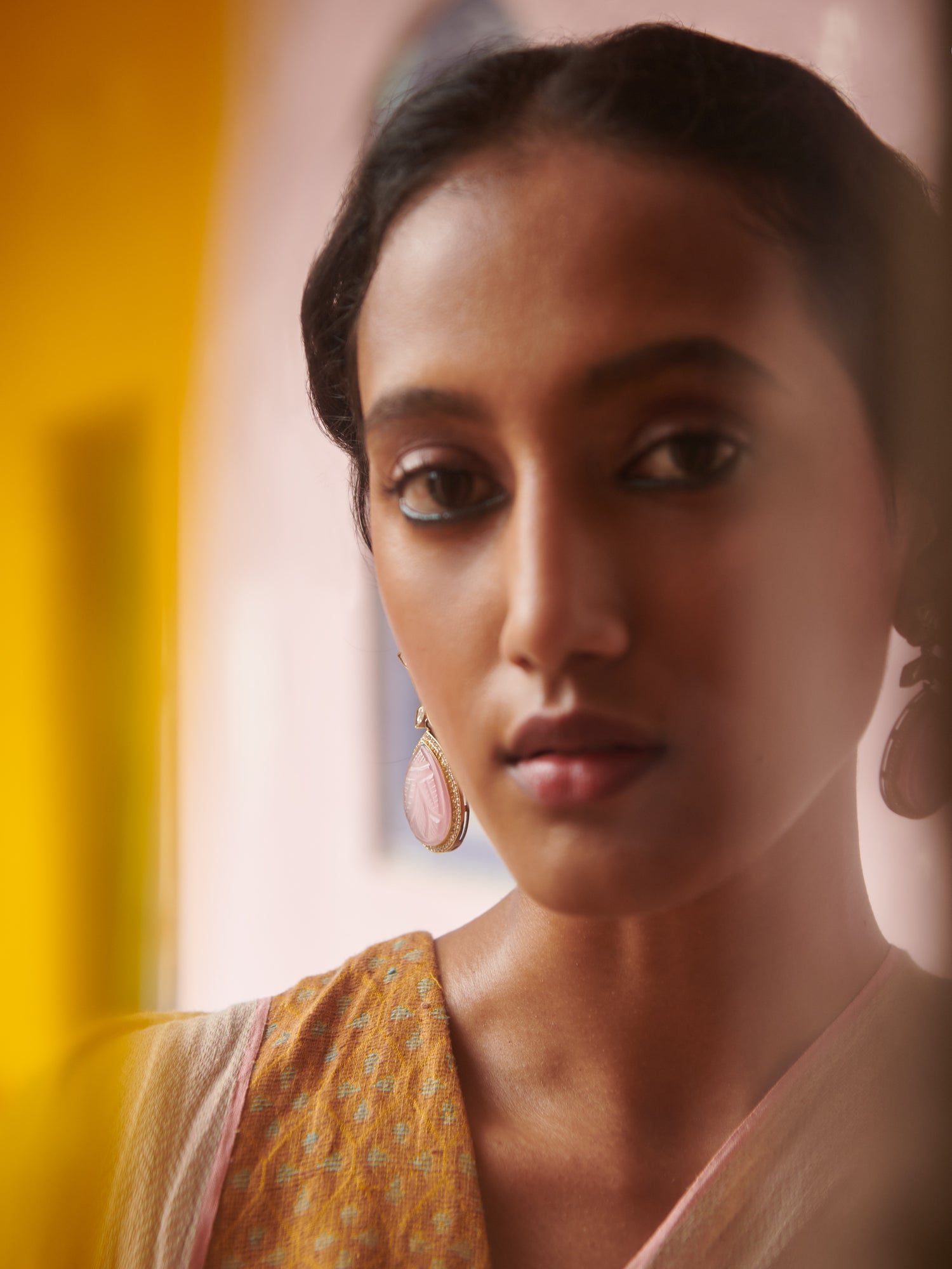 Rani Linen Handloom Sari