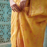 Alka Jamdani Linen Handloom Sari