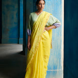 Alpa Jamdani Linen Handloom Sari