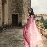 'Indra Ki Pari' Gulabo Kadhua Benarasi Handloom Sari