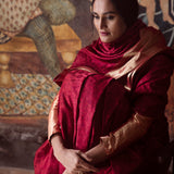 'Natkhat Chiraiya' Katthai Tanchoi Benarasi Handloom Sari