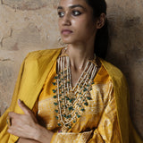 Pitambari Jangla Kadhua Zari Pure Silk Benarasi Handloom Sari
