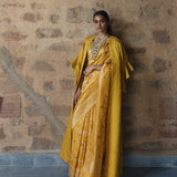 Pitambari Jangla Kadhua Zari Pure Silk Benarasi Handloom Sari