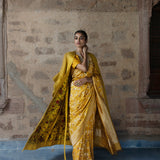 Pitambari Jangla Kadhua Zari Pure Silk Benarasi Handloom Sari