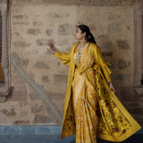 Pitambari Jangla Kadhua Zari Pure Silk Benarasi Handloom Sari