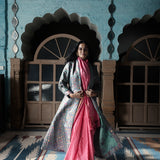 'Asharfi' Aasmani Brocade Benarasi Handloom Jacket