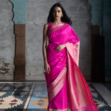 Rani Kumari' Rani Kadhua Zari Pure Silk Benarasi Handloom Sari