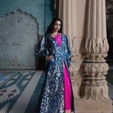 'Mohar' Neel Brocade Benarasi Handloom Jacket