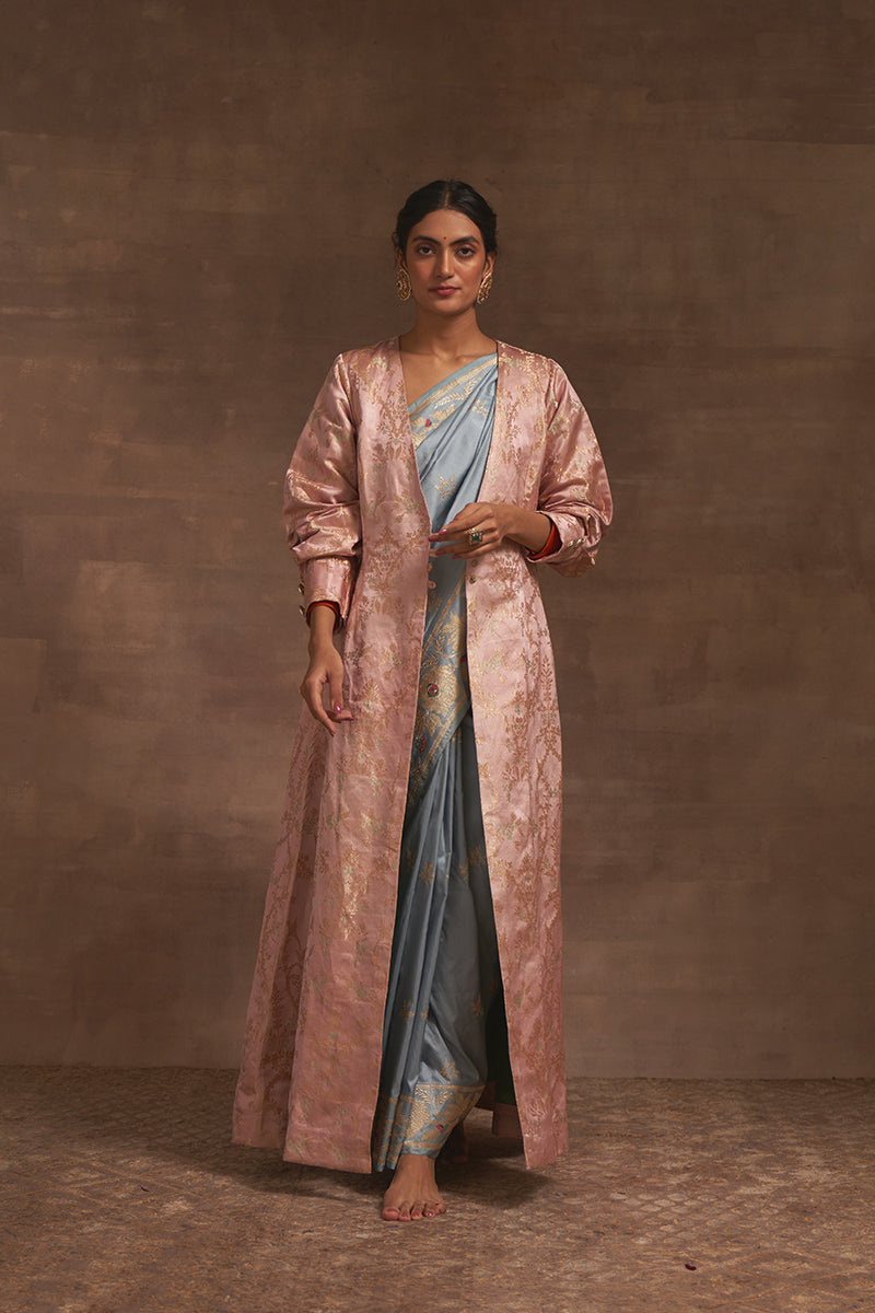 'Shailmani' Gulabo Tanchoi Benarasi Handloom Jacket