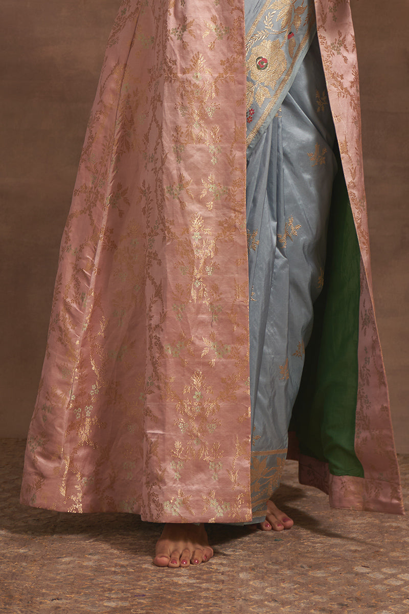 'Shailmani' Gulabo Tanchoi Benarasi Handloom Jacket