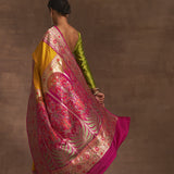 'Rang Bazar' Pitambari Kadiyal Benarasi Handloom Sari