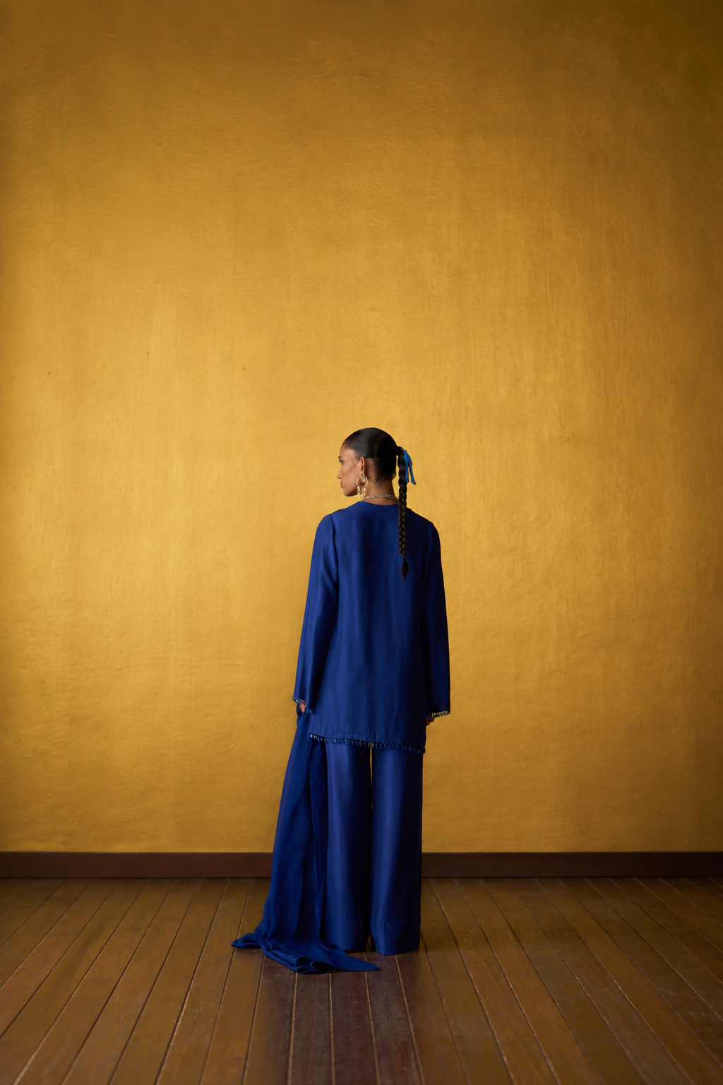 Ami Cobalt Blue Tunic Set