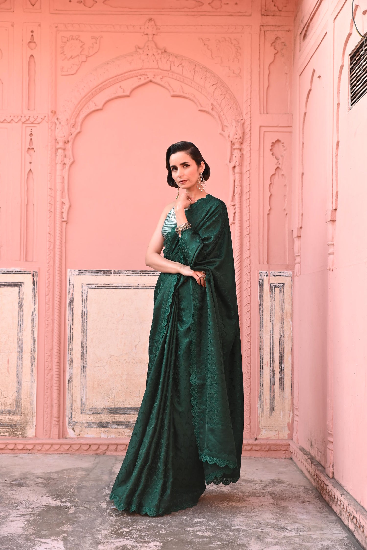 O Haseena Banarasi Tanchoi Handloom Saree