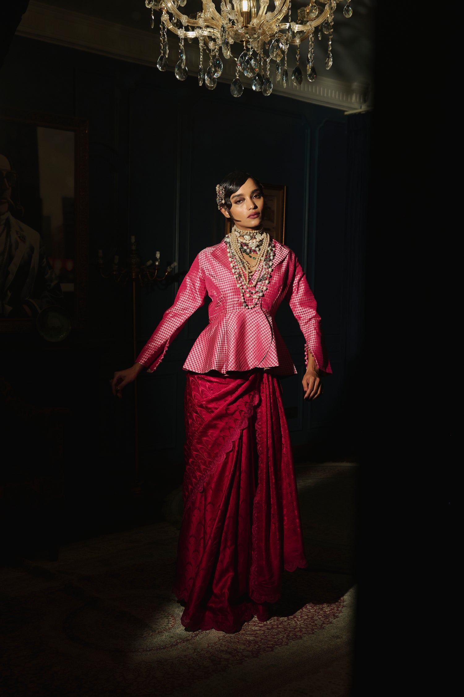 O Haseena Banarasi Tanchoi Handloom Saree