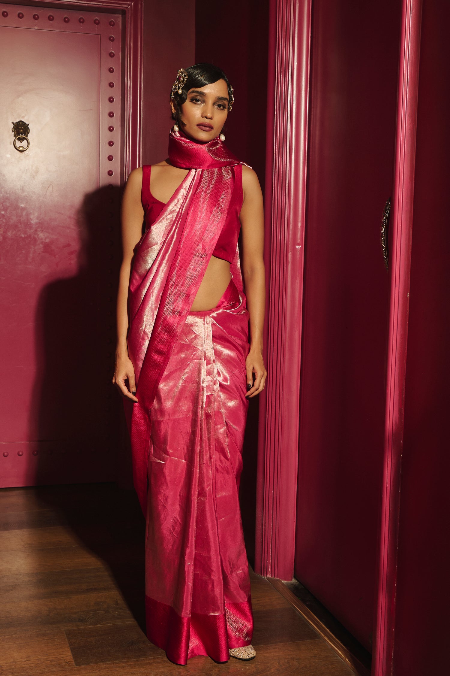 Hawa Hawai Tissue Banarasi Handloom Sari