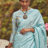 'Anne Elliot' Tanchoi Handloom Sari
