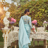 'Anne Elliot' Tanchoi Handloom Sari
