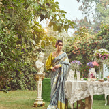 'Lady Jessica' Kadhua Meenakari Zari Handloom Sari with Embroidered Border