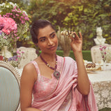 'Valeria' Kadhua Meenakari Zari Handloom Sari with Embroidered Border