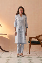 Intezaar Pure Linen Kurta set