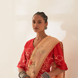 'Dhoop' Pure Linen Handloom Sari
