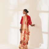 'Dhoop' Pure Linen Handloom Sari