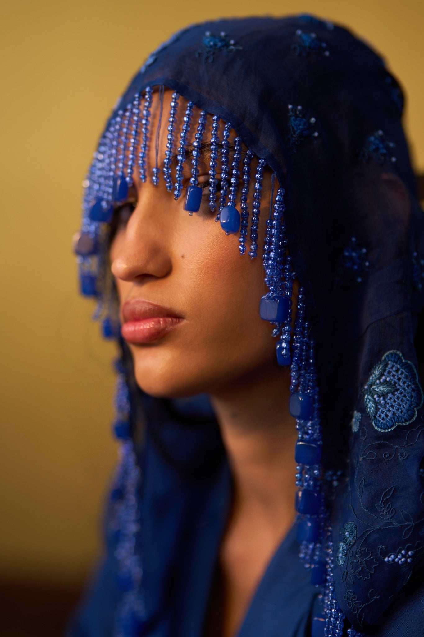 Nira Cobalt Blue Anarkali with Jacket