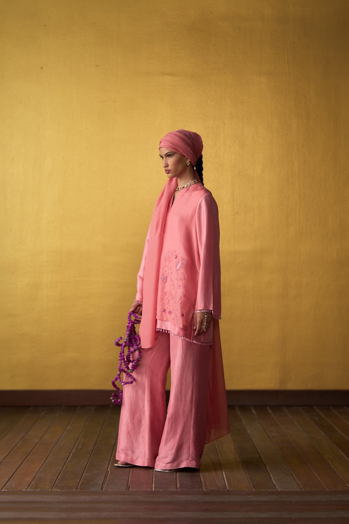 Ami Rose Pink Tunic Set