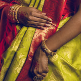 Real Gold Zari Pure Silk Kanjivaram Handloom Sari