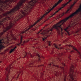 Ruby Red Bandhani Handloom Silk Sari