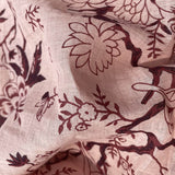 Forest pattern Pastel Linen Handloom Sari