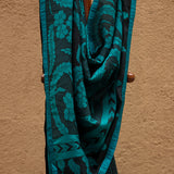 Firozi Pure Raw Silk Kalamkari Handloom Sari